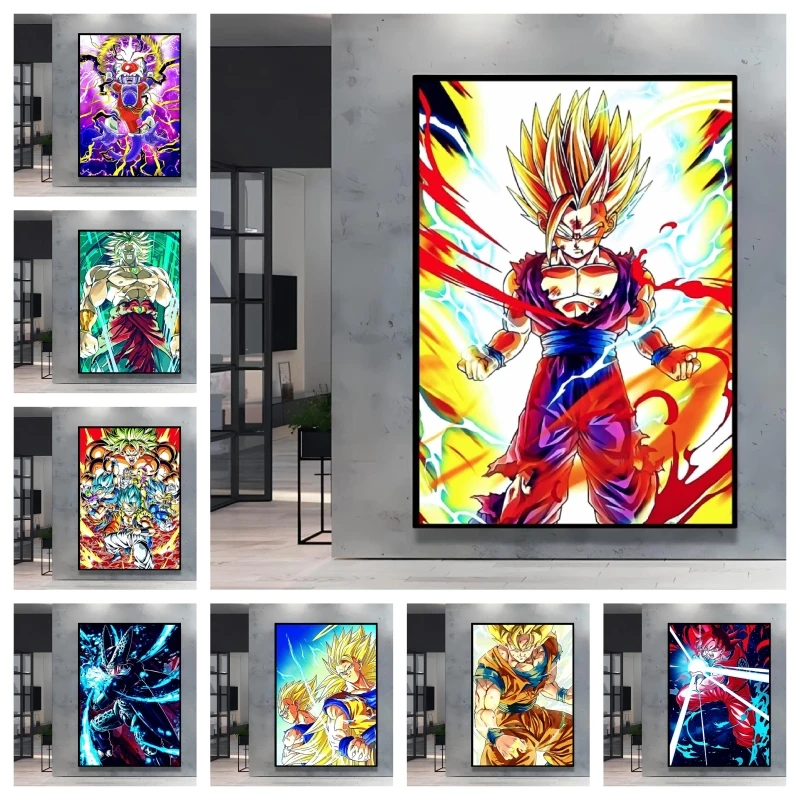 Resin Art Wallpaper - Dragon Ball Gohan, peinture à strass