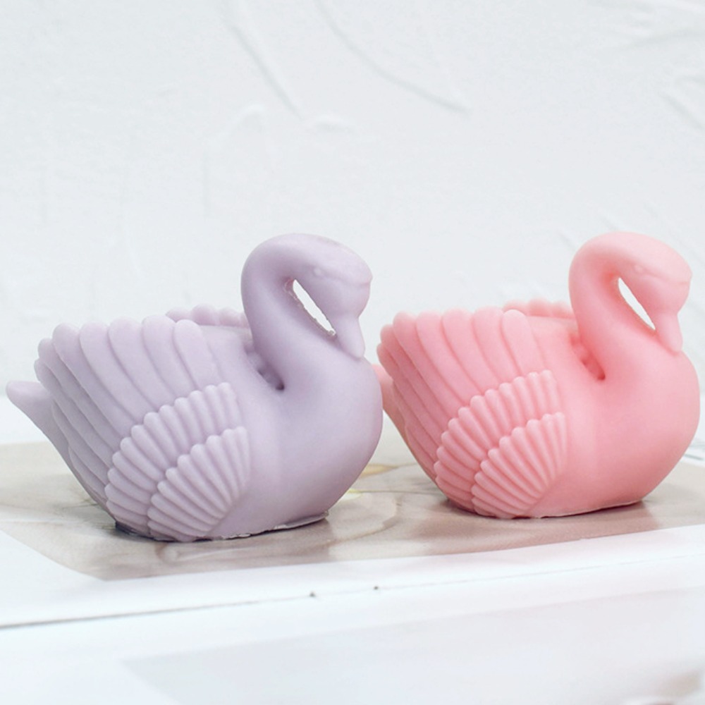 Resin Art Wedding Gift - Moule à bougie en Silicone cygne
