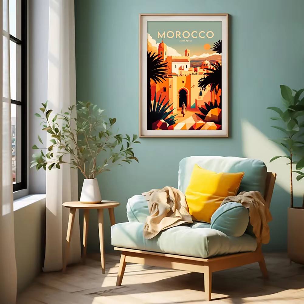 Affiche vintage de fille d'été - Resin Art Wallpaper avis et prix