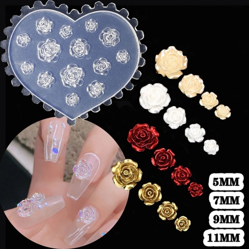 Décorations d'ongles en forme  - Resin Art Rose avis et prix