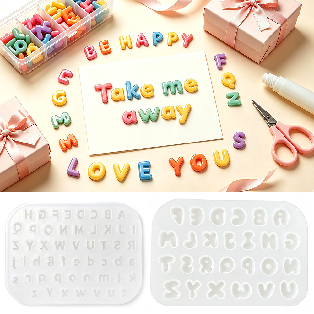 Lot de 2 mini-moules en silico - Resin Art Alphabet avis et prix