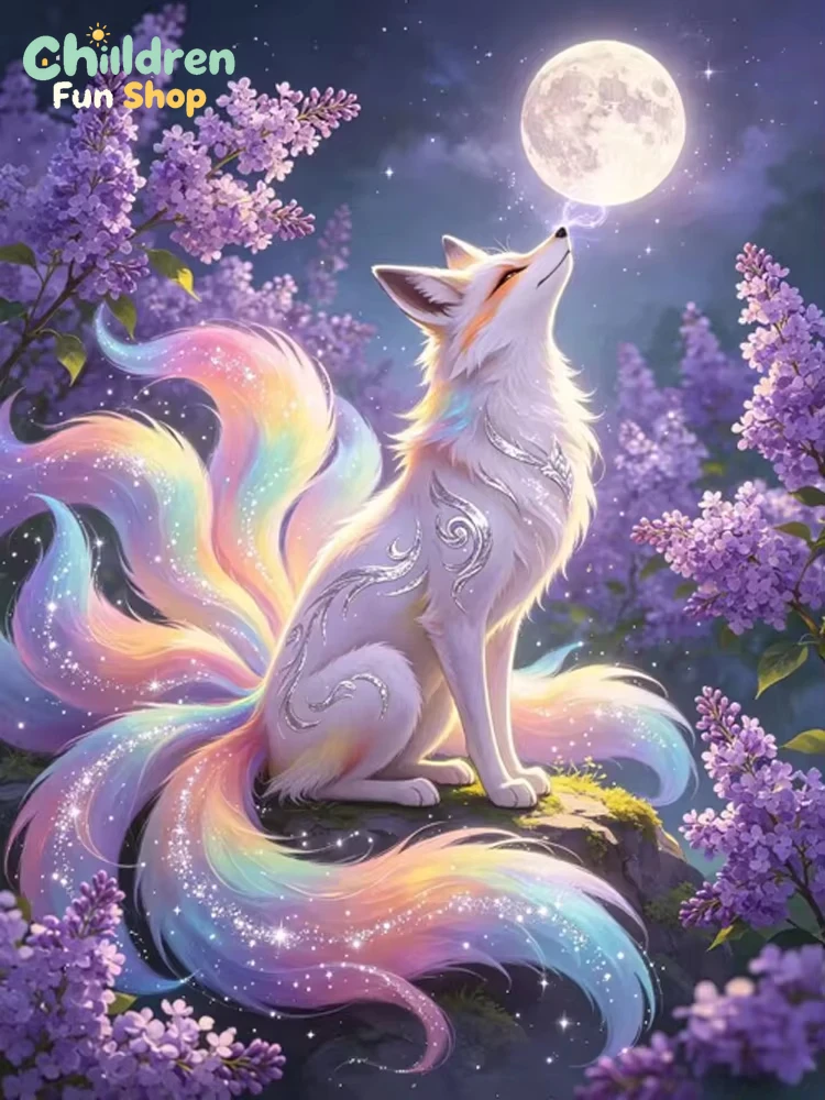 Peinture Diamant Renard à Neuf - Resin Art Wallpaper avis et prix
