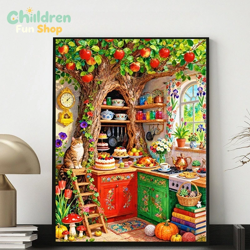Cuisine fantaisiste avec un ar - Resin Art Wallpaper avis et prix